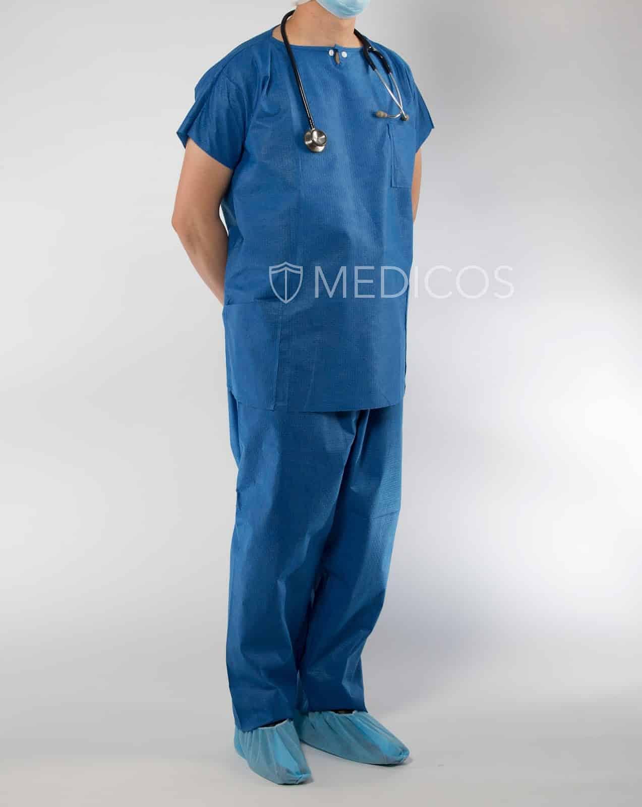 Surgical Scrubs Online, OT Dress for Doctors With Name - Navy Blue